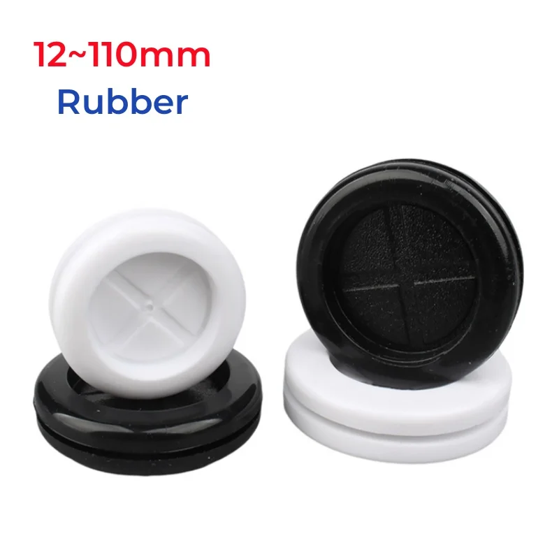 

12~110mm Black White Rubber Grommet Blanking Hole Firewall Hole Plug Electrical Wire Gasket Parts