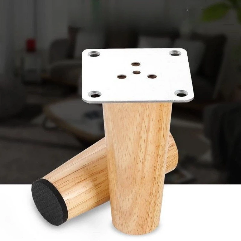 

4 шт. ножки для мебели, деревянные твердые мебельные ножки, косые/прямые ножки для стола, нескользящие сменные ножки для стула, наклонные ножки