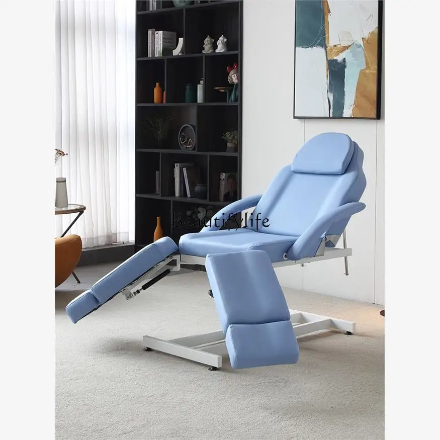 Facial Bed Adjustable Lifting Split Leg Hydraulic Rotary Massage Couch