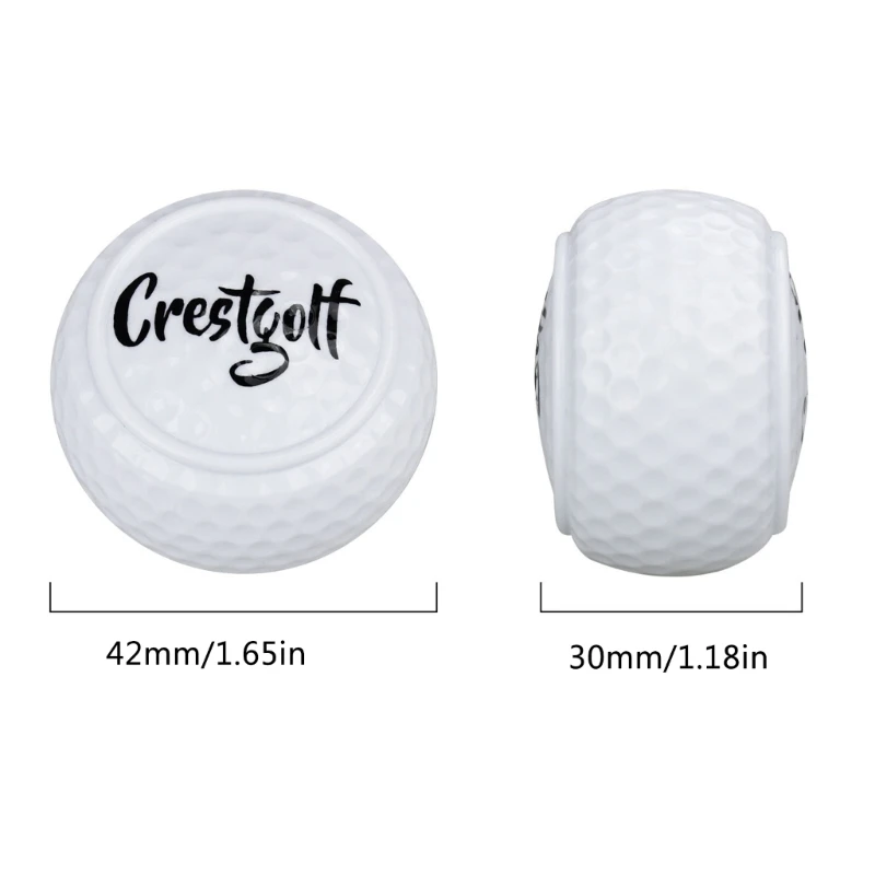 Flat Shape Golf Training Balls Two Layer Driving  Balls Golf Practice Balls for Swing Putter Driving  Backyard