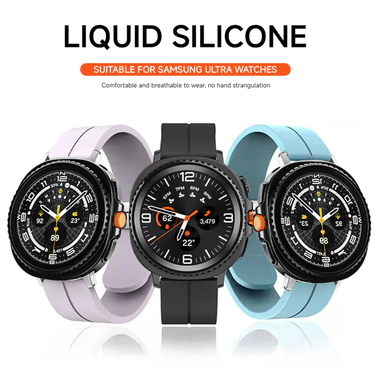 حزام سيليكون لساعة سامسونج جالاكسي 8 40 مللي متر 44 مللي متر 8 كلاسيكي 46 مللي متر حزام مشبك مغناطيسي لساعة جالاكسي الترا 2025 47 مللي متر سوار #2