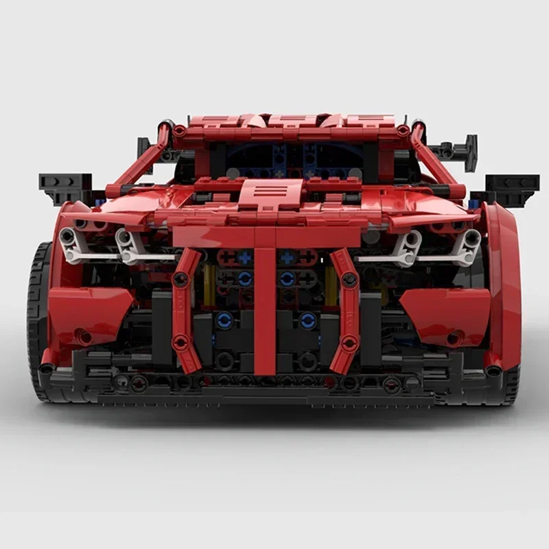 Cidade supercar modelo moc tijolos de construção velocidade campeão m4 gt3 tecnologia blocos modulares presentes brinquedos natal diy conjuntos montagem