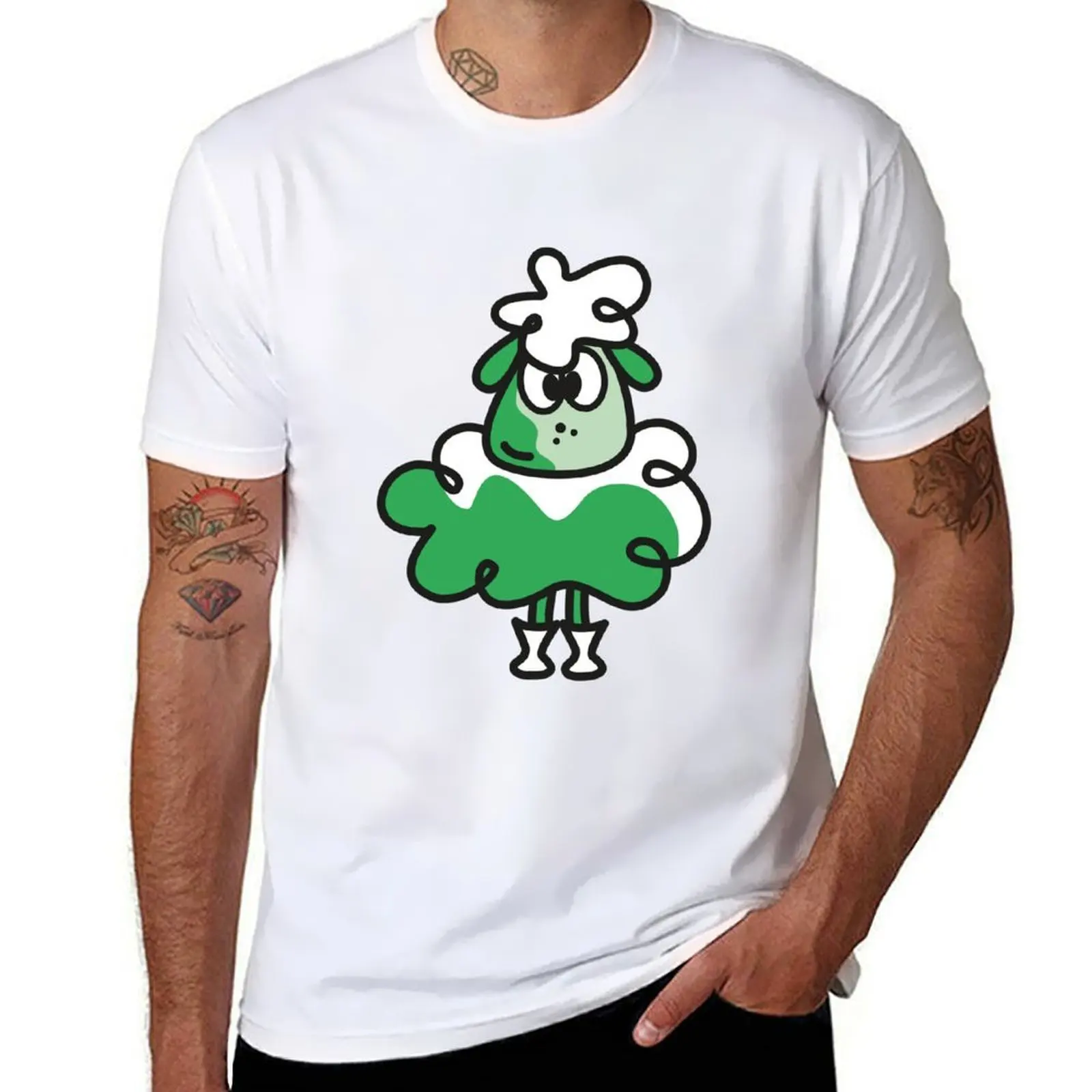 

Sheep green T-Shirt t shirts for man cotton soft t shirt for man T-Shirt