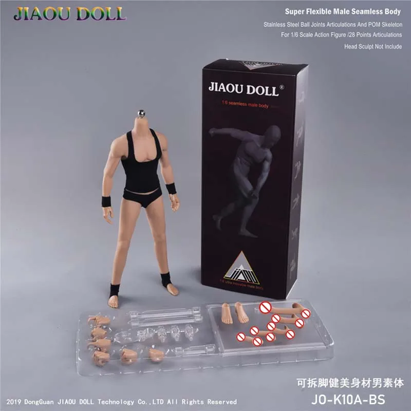 2025 New JIAOU Doll JOK-10A-YS/JOK-10A-BS/JOK-10A-PS 1/6th Bodybuilder Male Super Flexible Seamless Body with Metal Skeleton