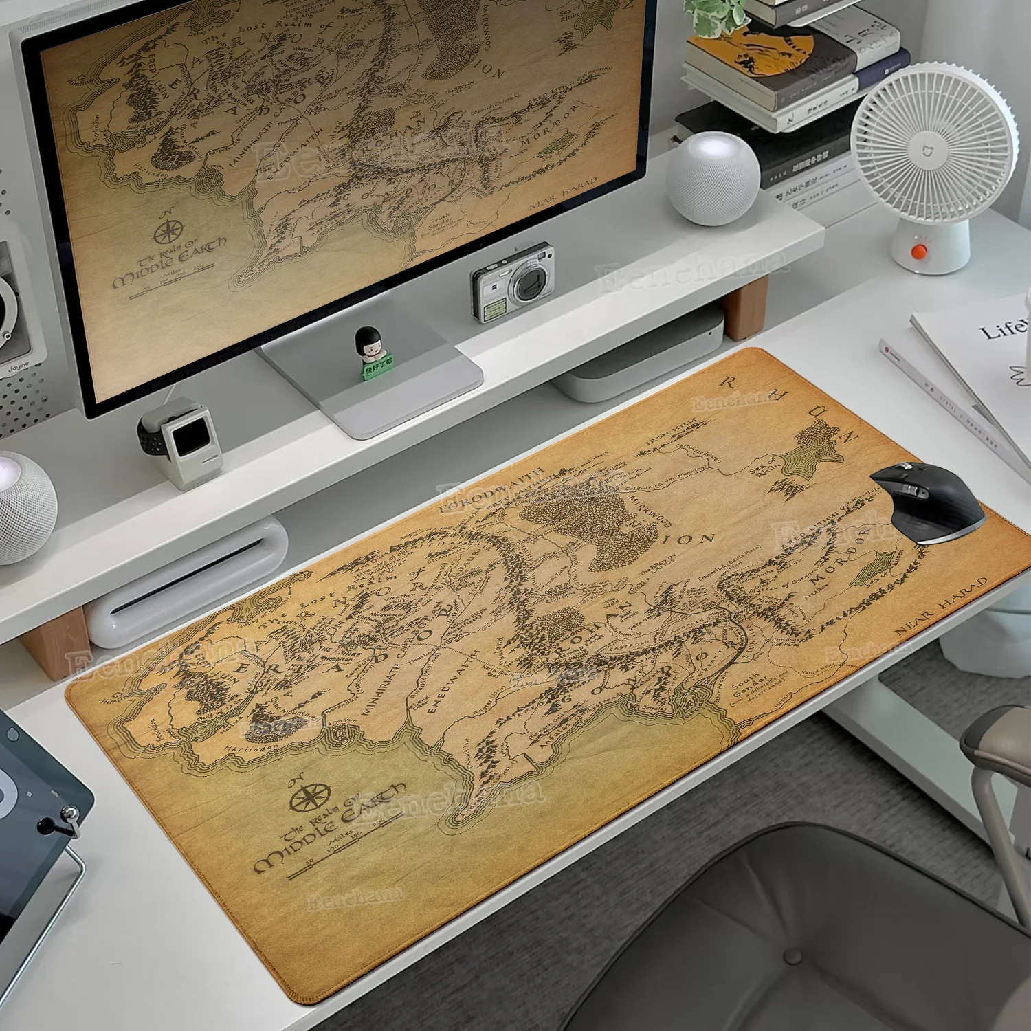 

The L-Lord of The Ring Large Gamer Mouse Pad Non-Slip Laptop Keyboard Desk Mats Accessories PC Gaming XXL Office Home Setup Rugs