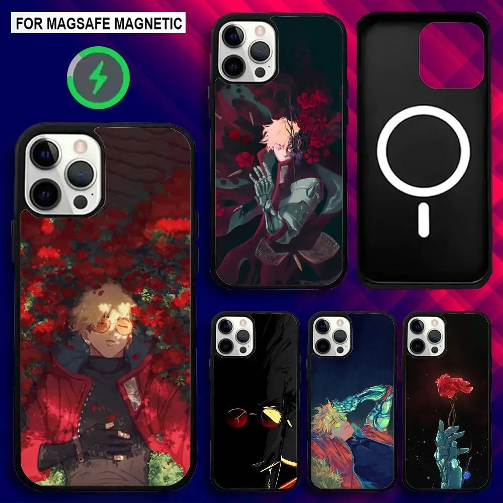 

HOT Anime T-Trigun Phone Case For iPhone 16e,16,15,14,13,12,11,Plus,Pro,Max,Mini Magsafe Magnetic Wireless Charging