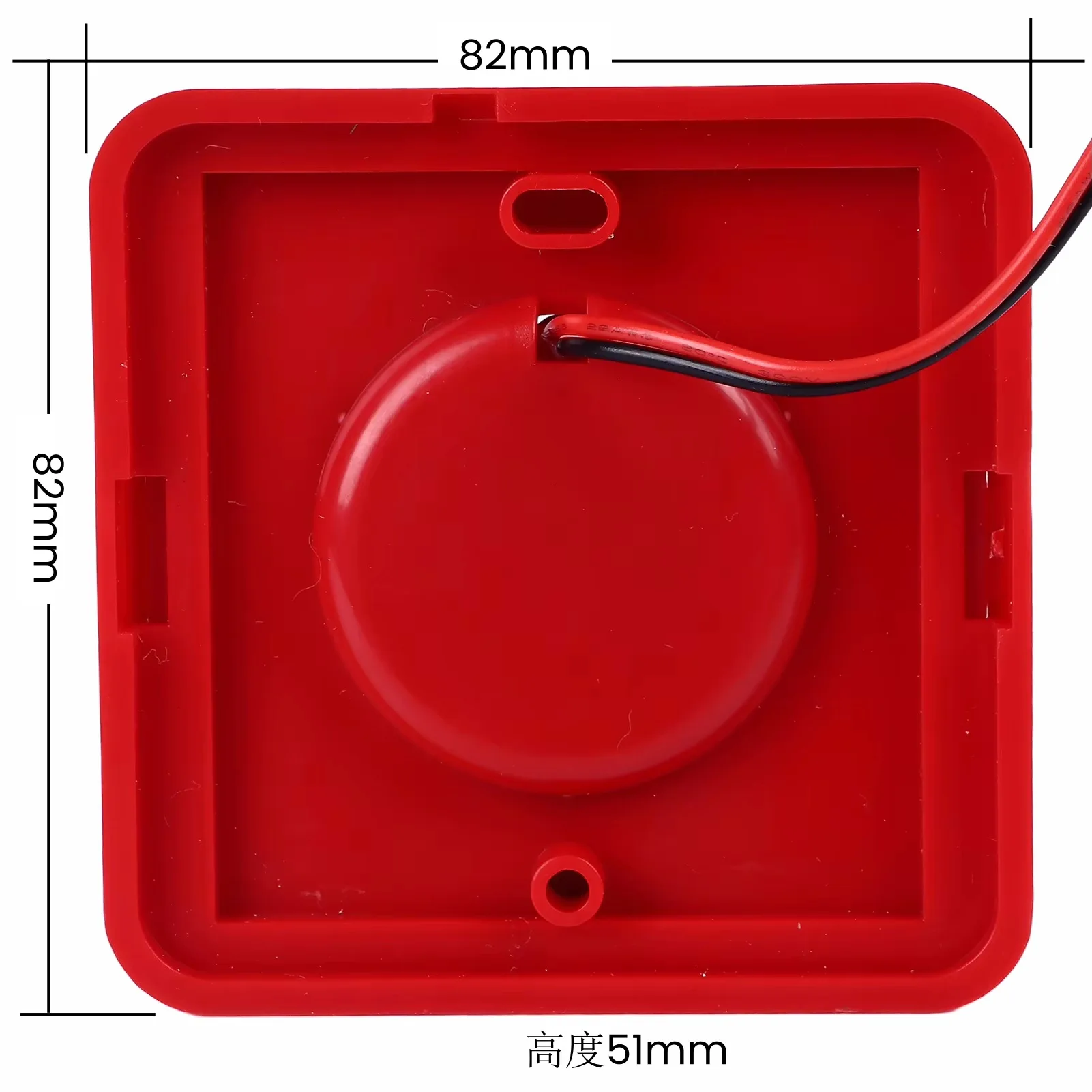 Mini Fire Alarm Strobe Horn | 115dB Audible & Visual Warning Device | LED Beacon Flash 120/min | DC12/24V Wide Voltage Alarm