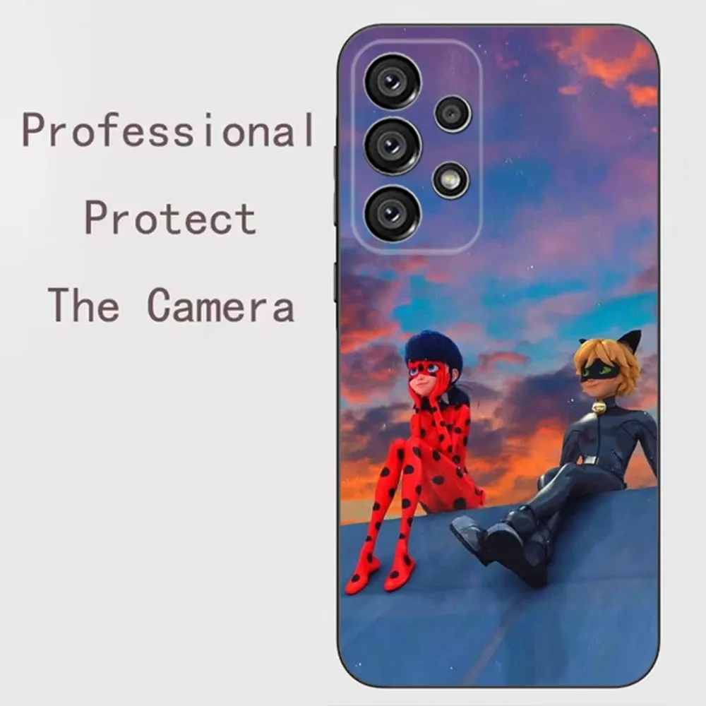 T-Tales of Ladybug  Phone Case For Samsung Galaxy A91,A80,A73,A72 ,A71,A53A52,A32 ,A31A22,A21s,A20,Black Cover