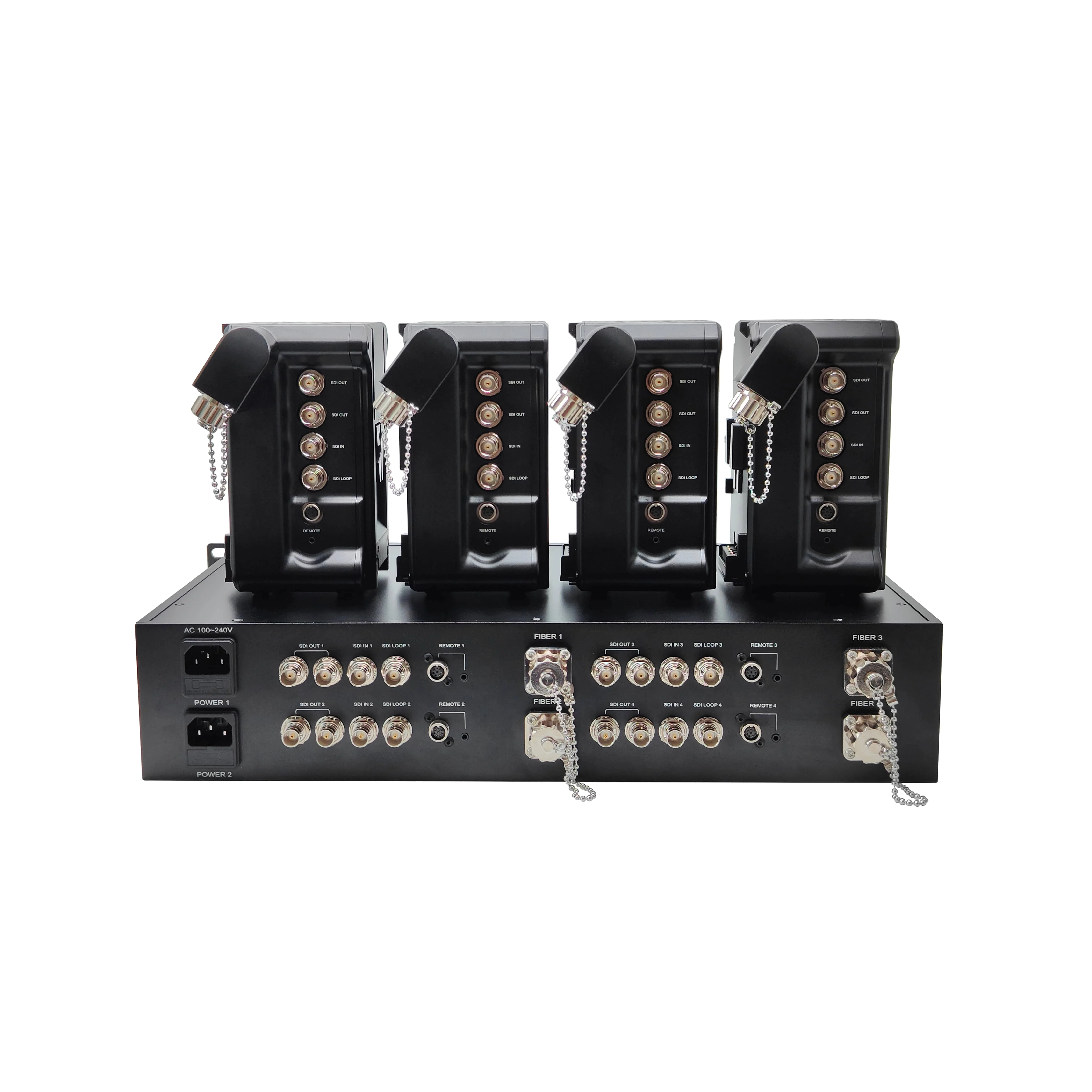 Remote Control Bidirectional 12G SDI Fiber Transmission System With ODC Connector