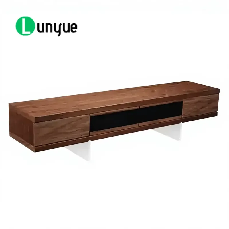 Modern Luxury Floating Sideboard with Acrylic Legs Italian Style Storage Cabinet for Living Room Dining Room Home Decor