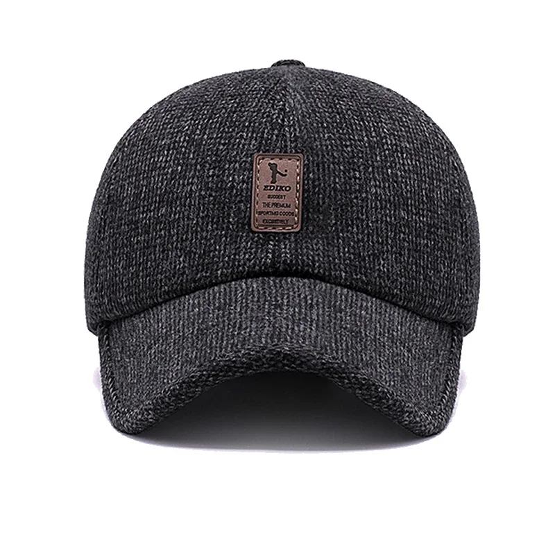 Wintersport Golf Baseball mütze mit Ohren klappe für Männer und Frauen, Hysterese kasquette, Knochen Papa Hüte, Schnee kaltes Wetter – Detail 6