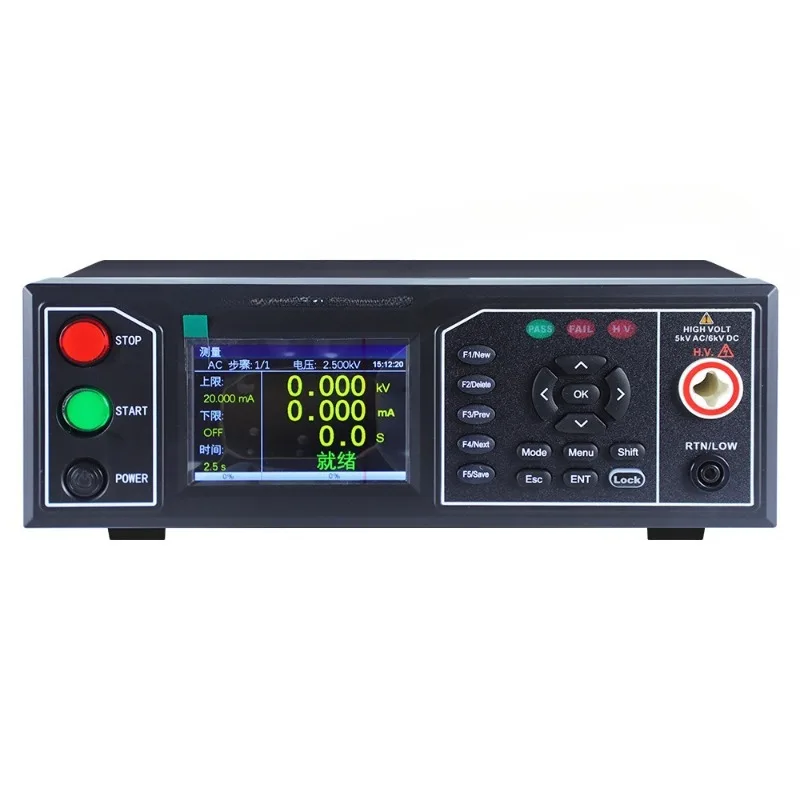 AC and DC withstand voltage insulation tester 6KV 20mA programmable 100G resistance arc detection