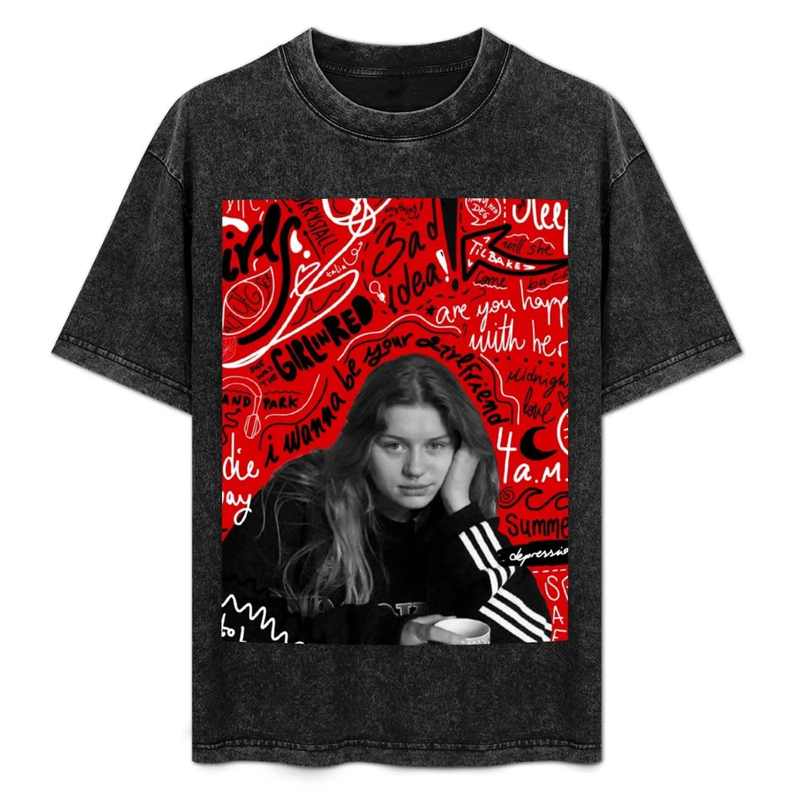 

Girl in red Songs T-Shirt Plus Size Basic Cotton T-Shirt