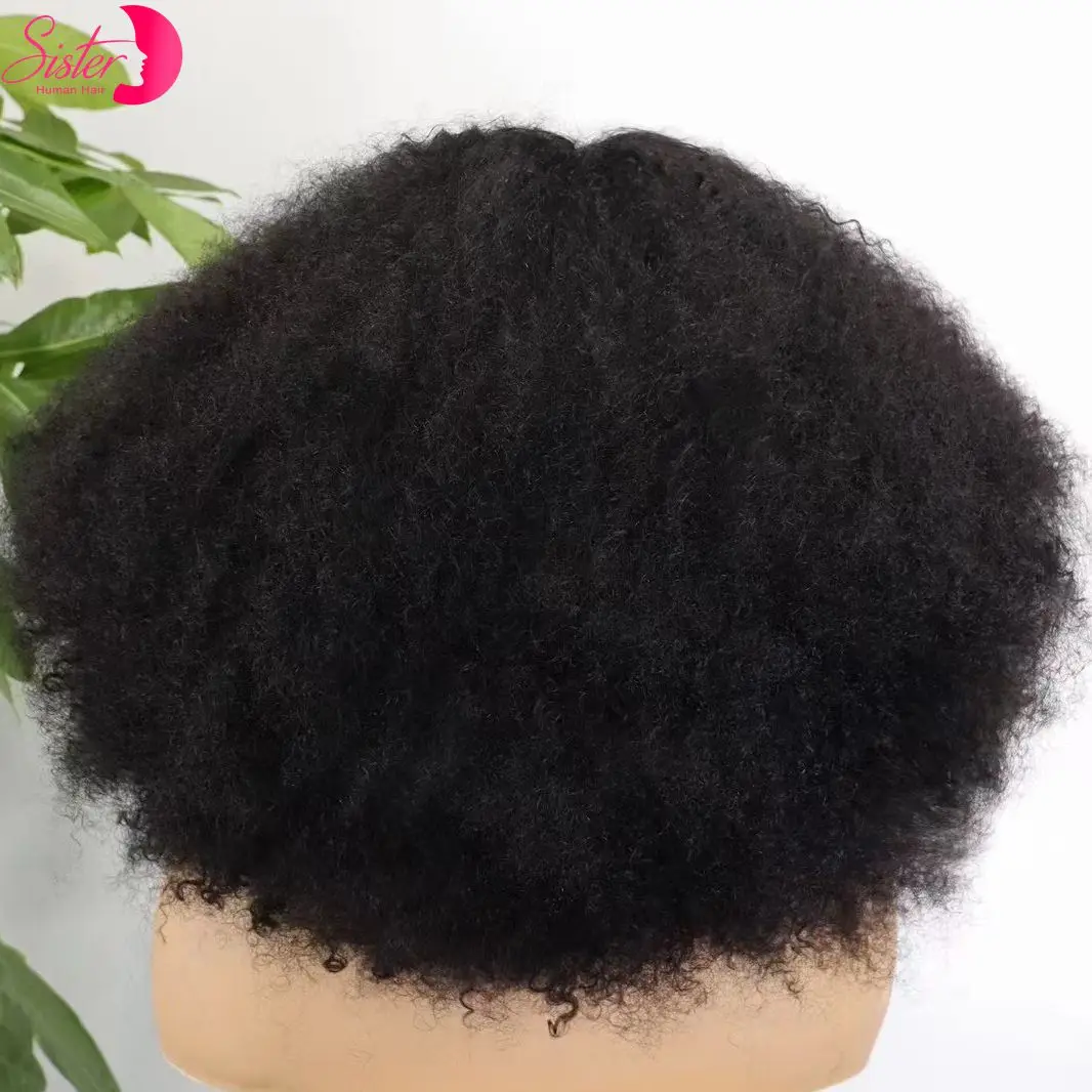 350% Density Afro Kinky Curly Wigs 13x4 4x4 Lace Frontal Short Bouncy Curly Bob Human Hair Wigs Natural Hairline for Black Women