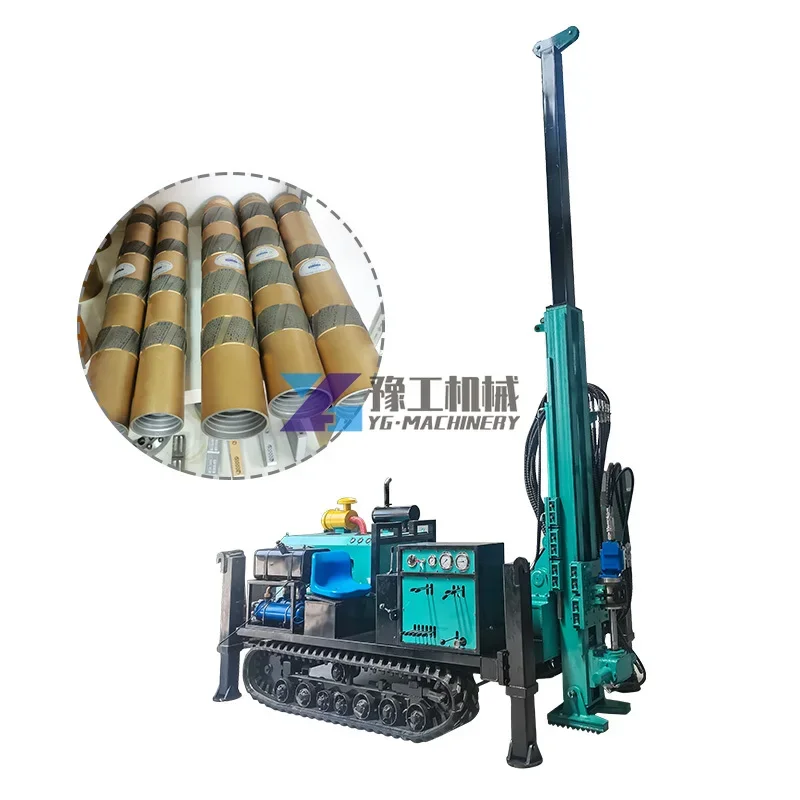 Full Hydraulic Diamond Core Drilling Rig Crawler Based Geological Exploration Wireline Drill Equipment with 500m Capacity