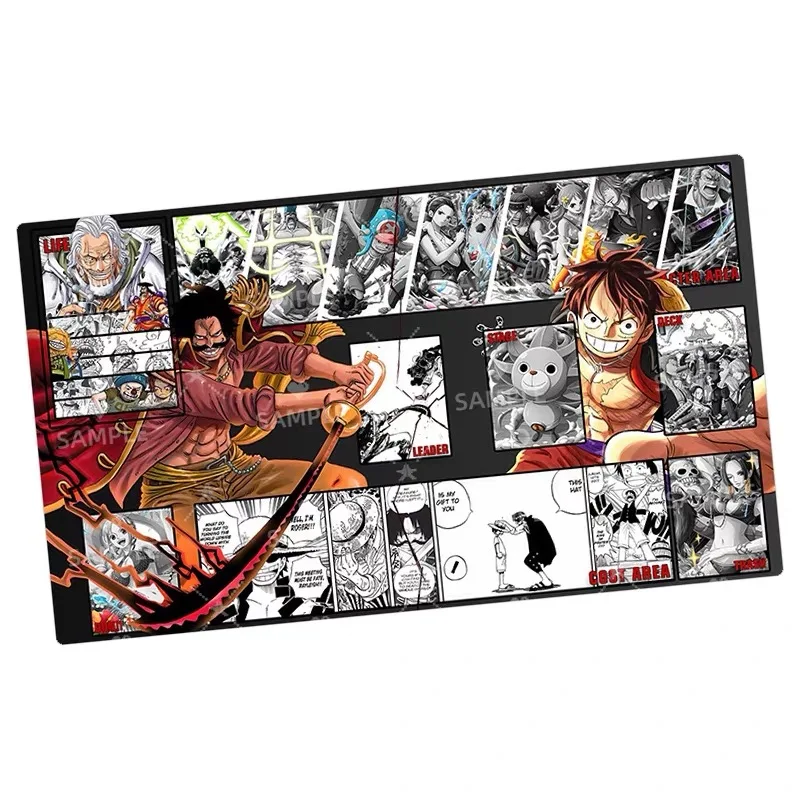 Luffy Zoro Anime One Piece TCG Spezielle Spielmatte OPCG DIY-Kartenspielmatte Sammlung Neue Comic-Serie Buggy Teach Shanks 600*350*2mm