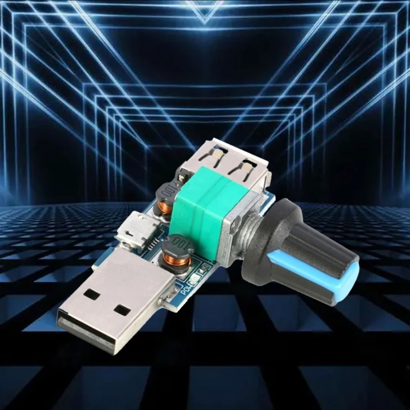 USB Fan Controller Stepless Speed Regulator Cooling Governor Noise Speed Control