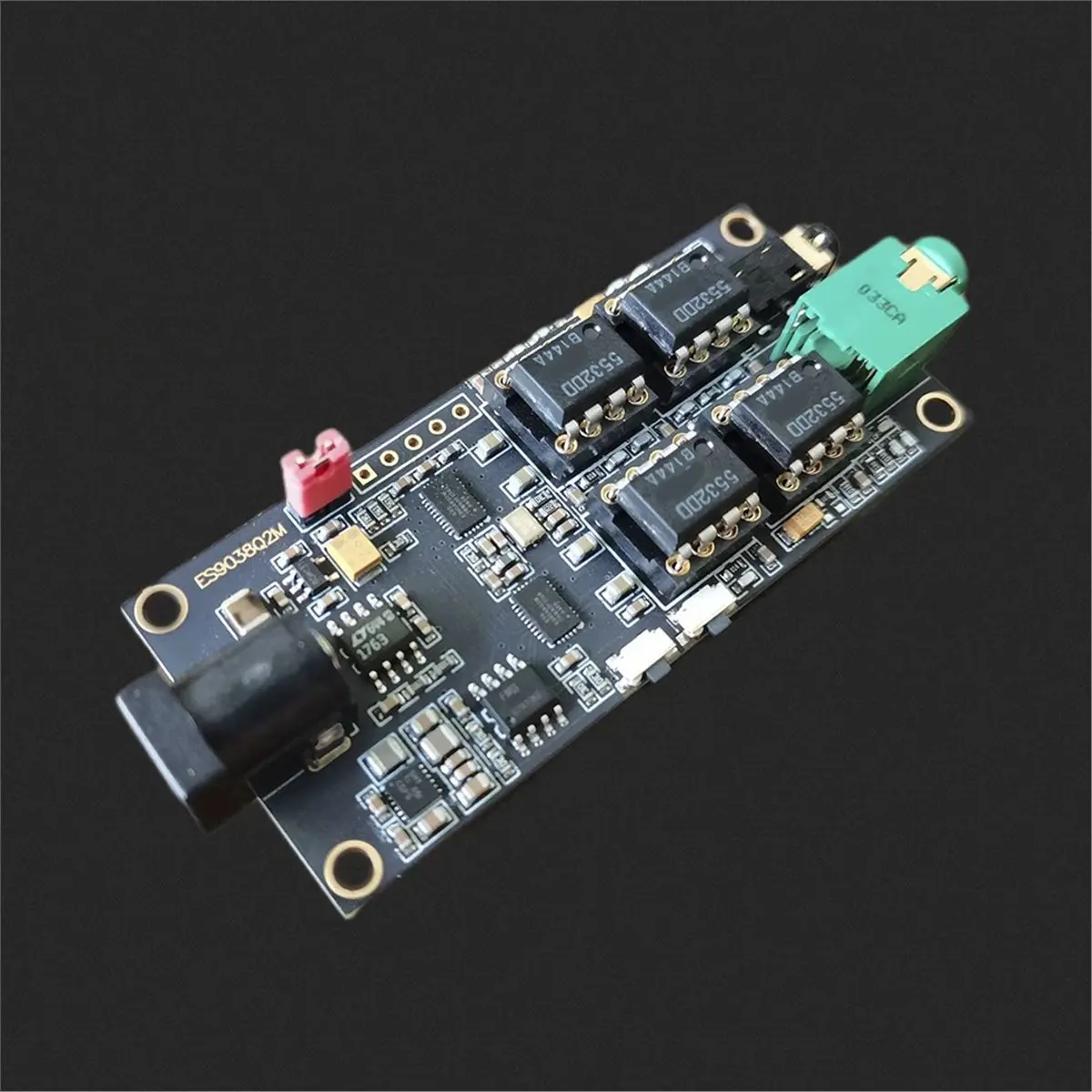 Y1016A*☀▃Dual ES9038Q2M Decoder Board I2S Input ES9038 Asynchronous USB Module Can Be Matched with Italian Interface