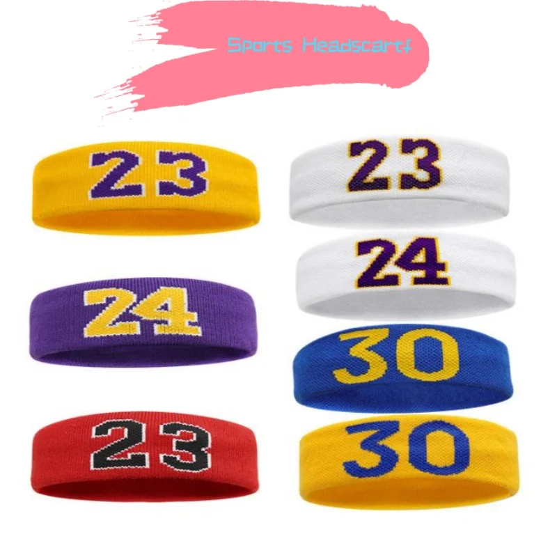 New Cotton Sports Headband Elastic Antiperspirant Sweatband Protection Basketball Tennis Adult Kids Gym Fitness Sweat Hair Band