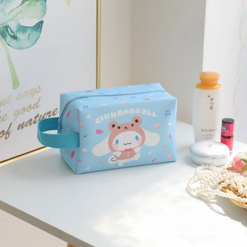 Cartoon Kulomi Leather Large Capacity Hand-Owned Makeup Bag Three-dimensional Rectangular Makeup Storage Bag Pen Bag