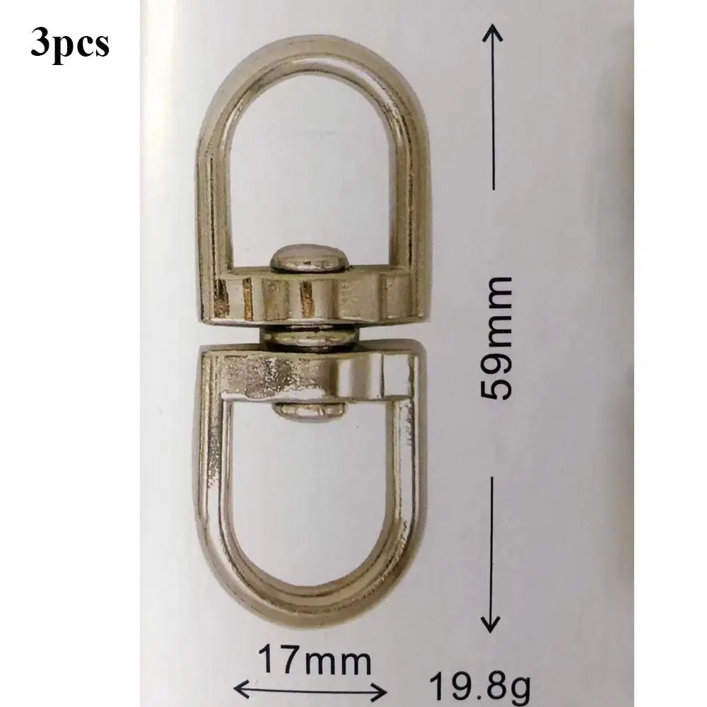 

3 шт., вращающаяся пряжка с восемью символами, кольцо, металлическая серебряная цепочка для собак, пряжка с защитой от завязывания, соединительное кольцо, сделай сам, ювелирные аксессуары