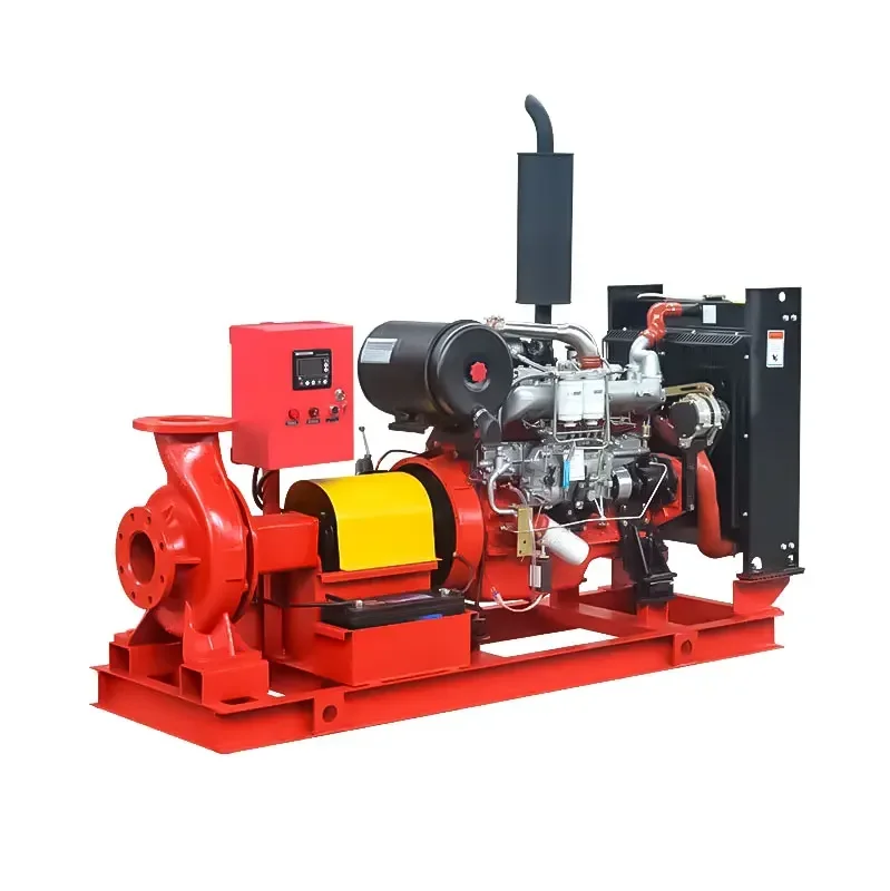 High Pressure Fire Pumps Engine Industrial Fire Pumps Single Stage Large Capacity Fire Fighting Pump