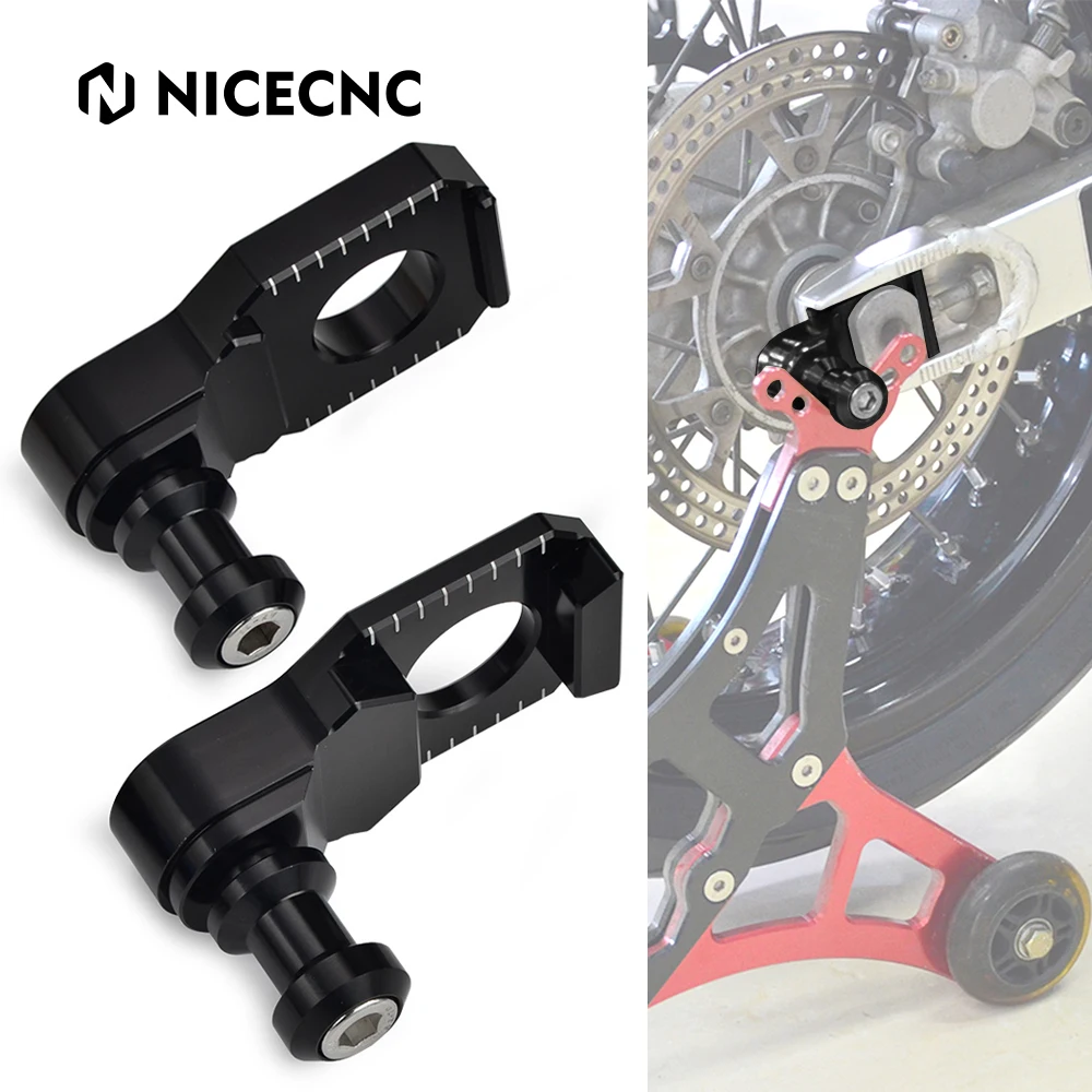 

For 2001-2018 Suzuki GSX-R1000 Motorcycle Stand Swingarm Sliders Chain Adjuster Blocks for Suzuki Hayabusa GSX1300R 2008-2019