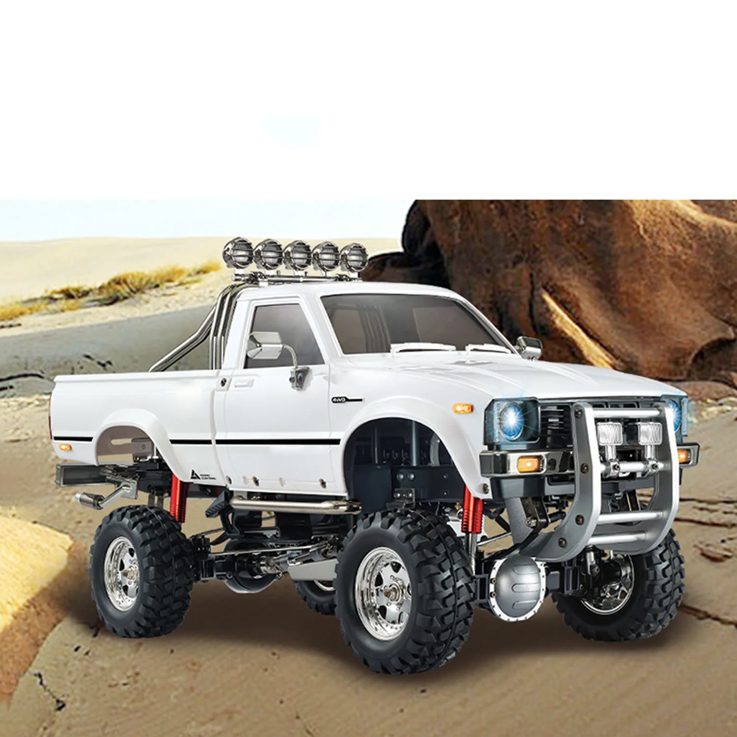 HG 1/10 P409 بيك اب نموذج 4*4 RC رالي سيارة سباق الزاحف 2.4G جاهز للذهاب مع بطارية TH16808-SMT2