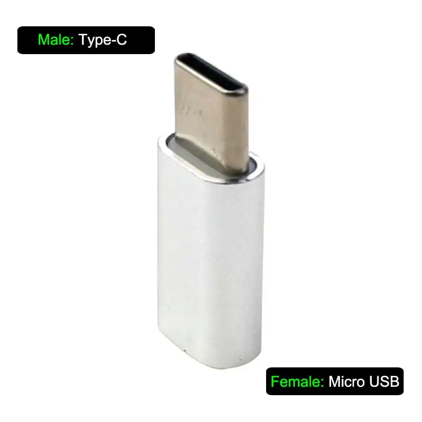 Адаптер для iPhone Type-C 3 шт., адаптер для Micro USB / USB 3,0 Type C для iPhone/Android, кабель для передачи данных, конвертер
