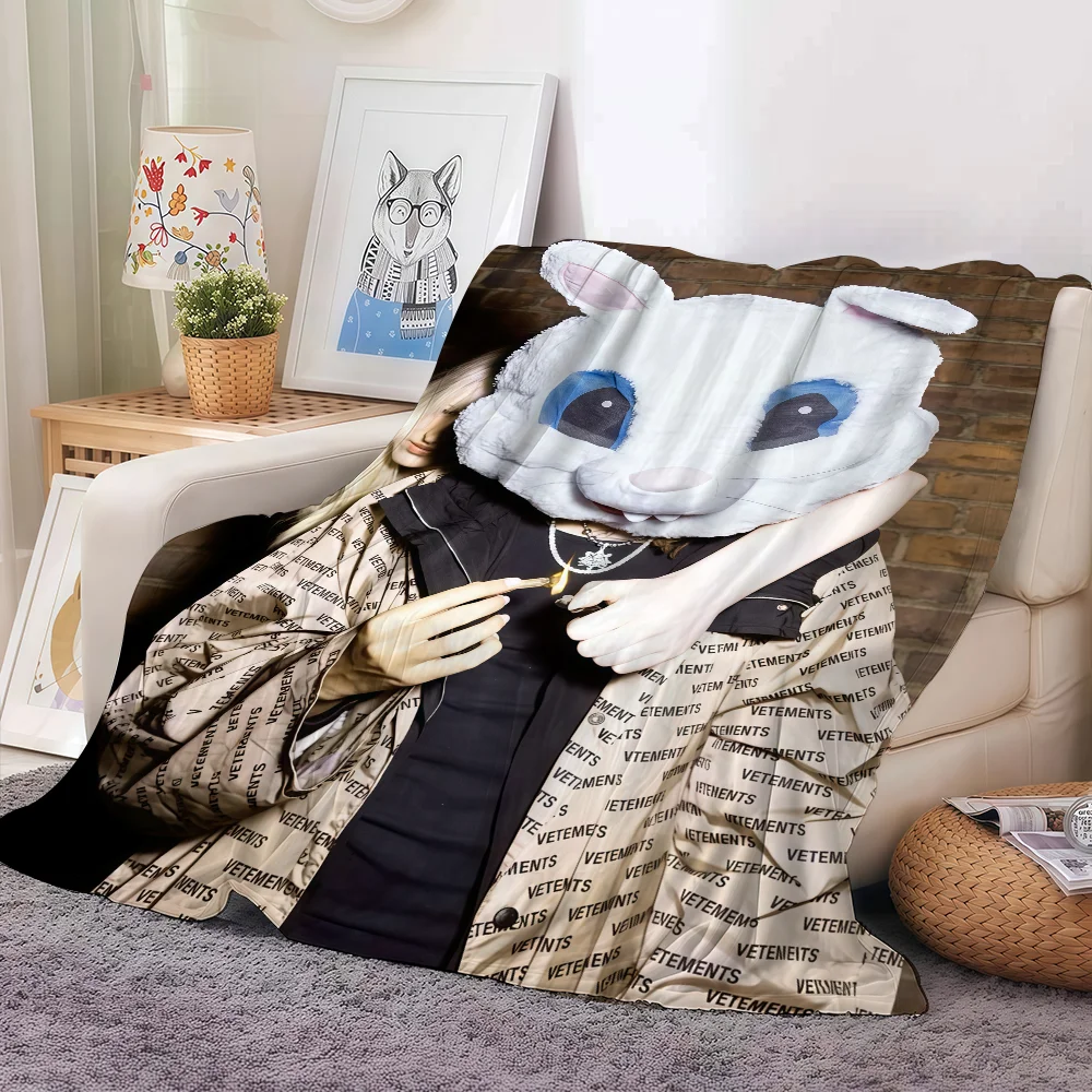 American rapper Che REST IN BASS Blanket For Sofa Office Bed Plane Travel Sleep Read Relax Camping Soft And Warm