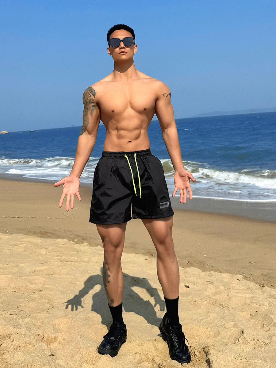 

Uawo Men's Color Summer orts Qui Dry Breathable Fitn Casual Beach Sports orts Low Waist Straight Leg Pants