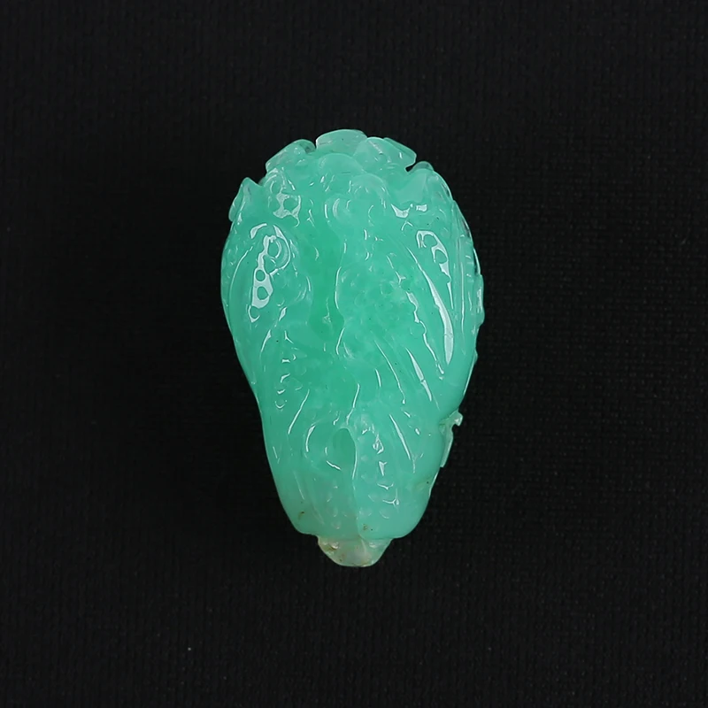 Natural Gemstone Chrysoprase Carved Vegetable Pendant For Women,Bead For Jewelry Making Charm Unique Gift Accessories