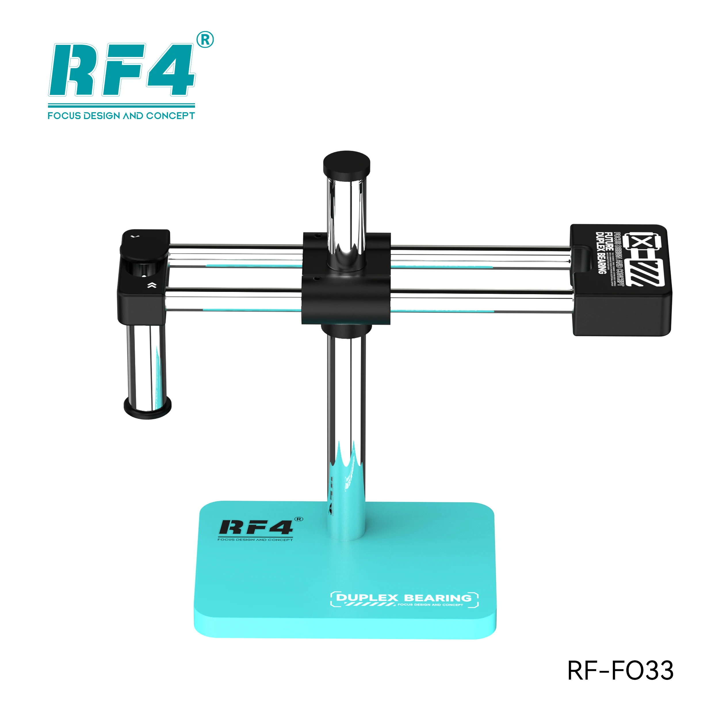 RF4 360° Cardan Rotation Double Cantilever Support Triocular Binocular Stereo Microscope  Stand RF-FO33