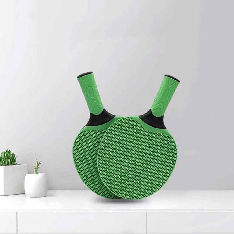 المطاط تنس الطاولة المجاذيف مضرب تنس الطاولة مع قبضة مطاطية داخلي في الهواء الطلق مضرب لعبة المهنية مضرب الرياضة