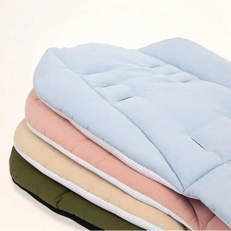 بساط عربات الأطفال للفصول الأربعة، تصميم مضاد للانزلاق، مريح من القطن والبوليستر، سهل التركيب لمقعد عربة الأطفال A2UB