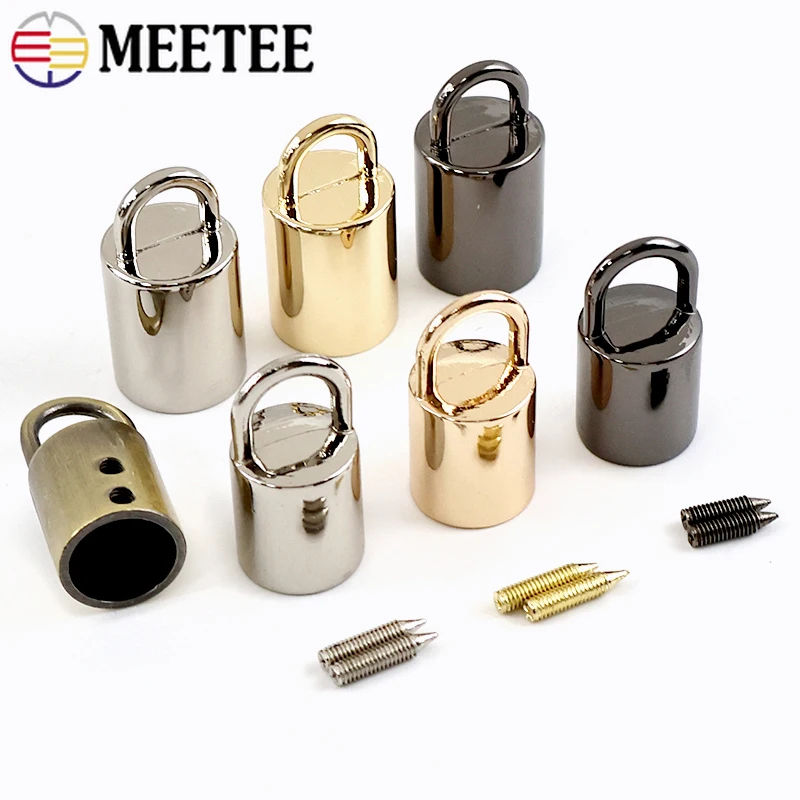 

5/10Pcs 11/14mm Metal Bag Strap Buckles Rope Cords Lock Stopper Buckle Tassel Bell Clasp Hook Hanger DIY Hardware Accessories