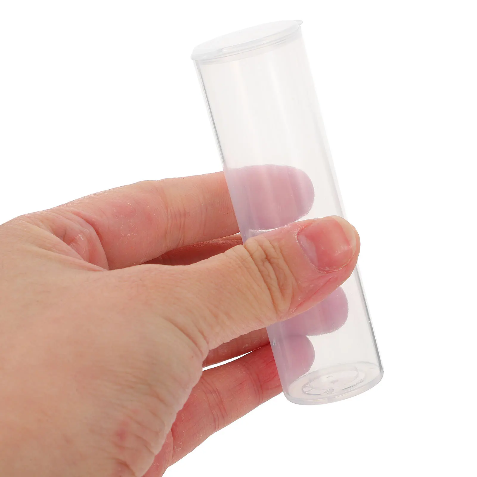 

30Pcs Clear Plastic Fliptop Tubes Sealed Storage Containers for Lab Crafts Medicine Beads Travel Organizers Plastic Pencil Tube