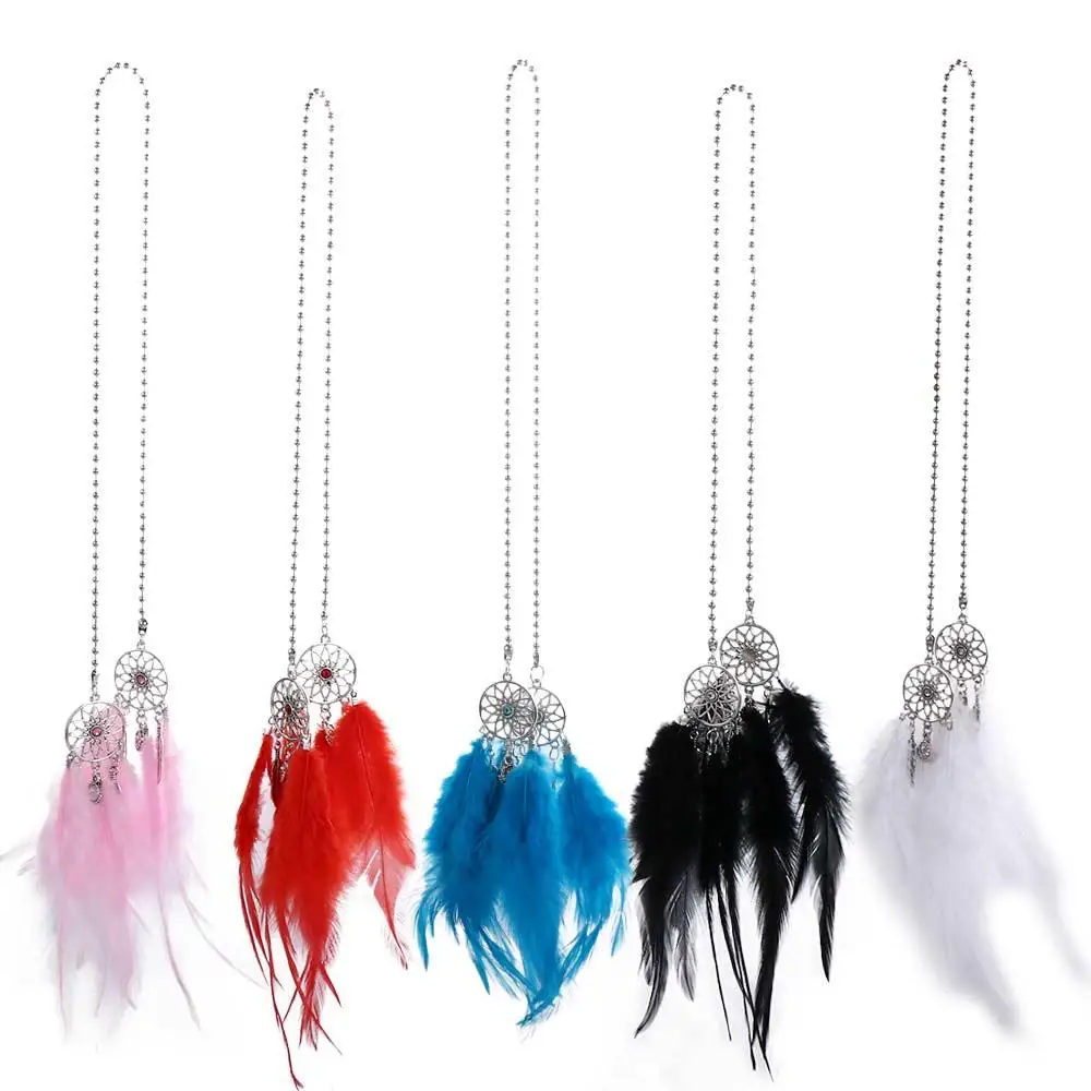 Gifts Mini Decoration Home Wall Hanging Handmade Car Ornament Car Pendant Dream Catcher Wind Chimes Feather Dreamcatcher