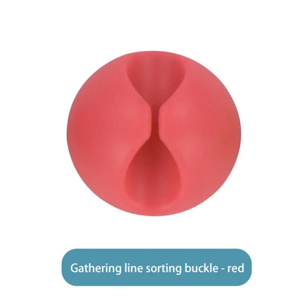 Data Wire Holder Clip Cable Winder Cable Fixed Buckle Multi-Color Optional Wire Arrangement Device Desktop Wire Winding Clamp