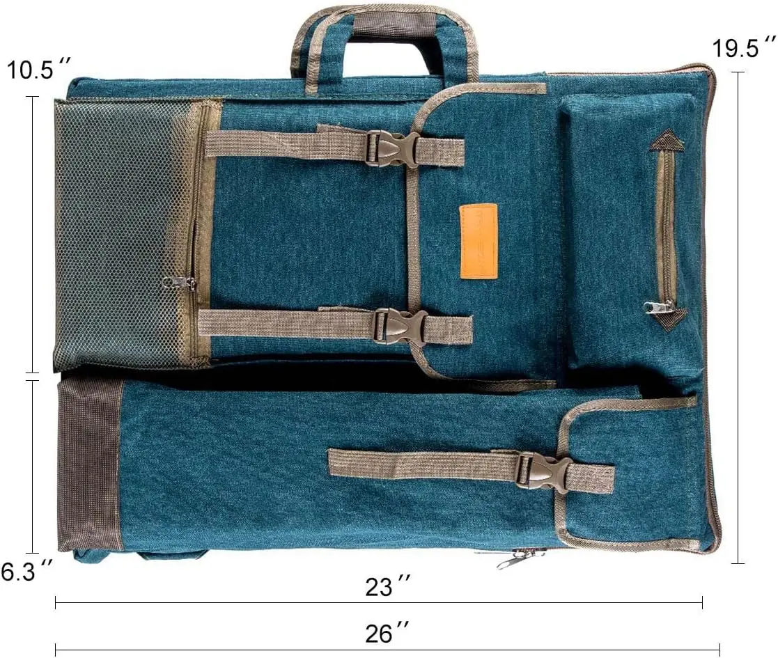Caso artista mochila saco de lona grande 26 "x 19.5" artista saco arte saco suprimentos