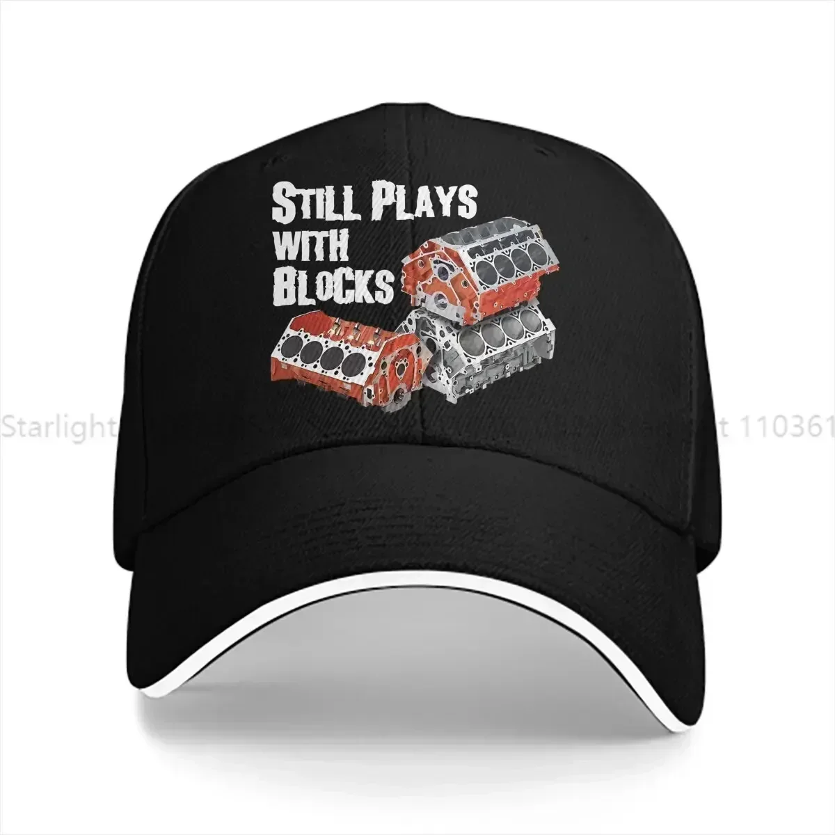 New Pure Color Dad Hats Still Plays With Blocks Men's Hat Sun Visor Baseball Caps Engineer Peaked Cap
