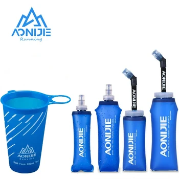 AONIJIE 2020 ใหม่ขวดน้ําซิลิโคนพับได้กลางแจ้งเดินทางกีฬาวิ่งขี่จักรยานกาต้มน้ําเพื่อสุขภาพนุ่มวัสดุ 250- 600ML