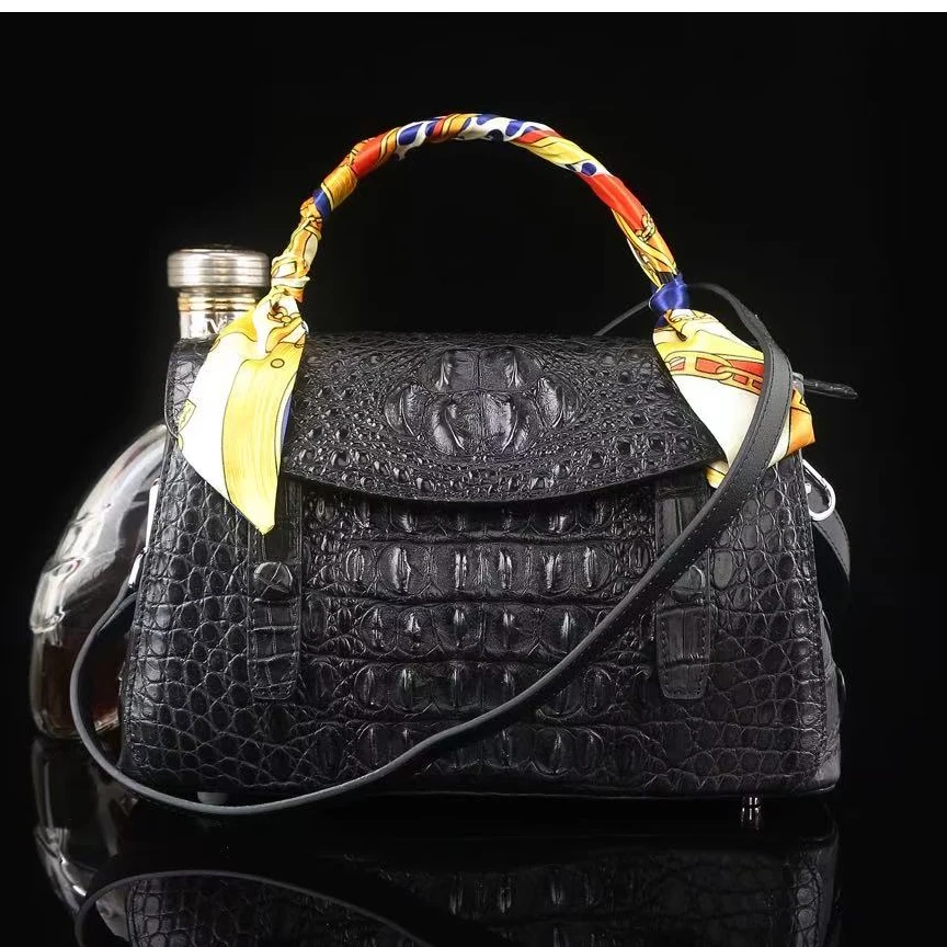 

yinshang new men crocodile bag male handbag leisure fashion bag black