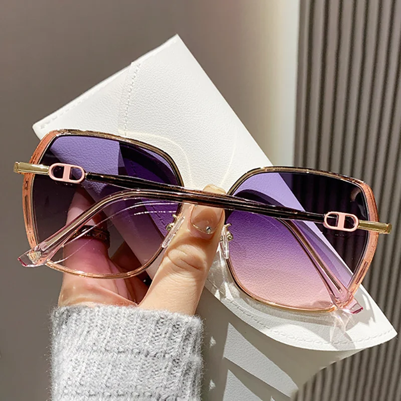 K-Pop Demon Hunters Saja Boys Jinu Cosplay Glasses Pink Gold Gradient Eyewear Metal Plastic Glasses Halloween Costume Accessory
