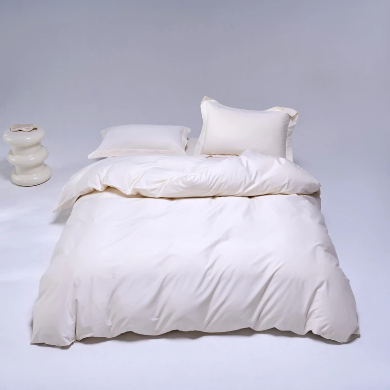 

1pc Pure 100%Cotton Duvet Cover White Plain Silky Comforter Covers Single queen King Size Quilt Cover 150*200cm High Quality