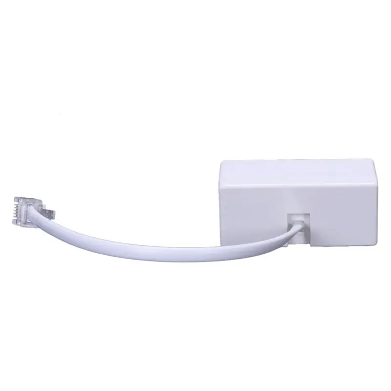 DT51 RJ11 Plug to Dual UK BT Telephone Socket Converter, RJ11 to BT Splitter Adapter for Phone Modem, 3 Pack