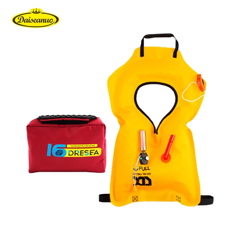 

Daiseanuo Life Jacket Manual Inflatable Car Buoys Waist Pouch 75N Life-saving Kit Water Sports Surfing Boats Fishing Aids