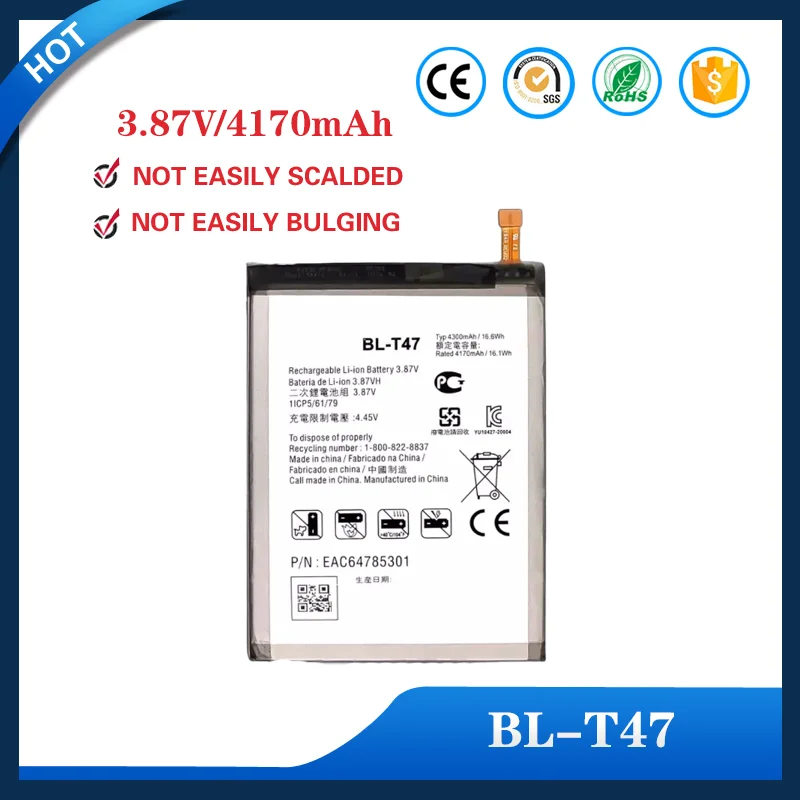 BLT47 BLT46 BLT49 New Durable High Capacity Battery For LG V60 ThinQ STYLO 6 K510 K51S LMV600VM LM Q730MM LM K410BMW LM K51