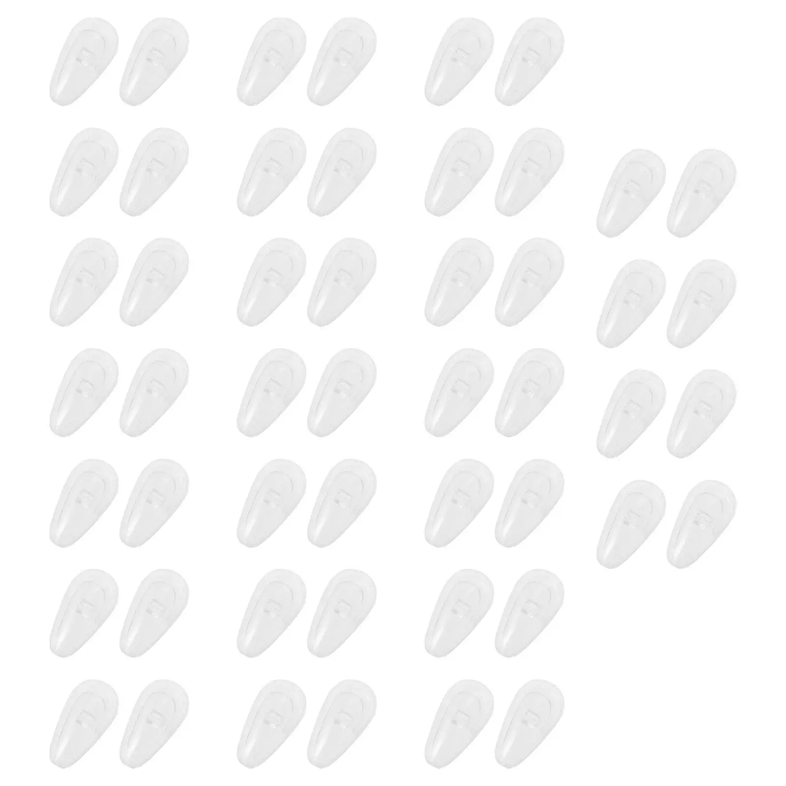 

25Pairs High-End Silicone Nose Pads for Eyeglasses Airbag Design Non-Irritating Gentle on Skin Marks Glasses Nose