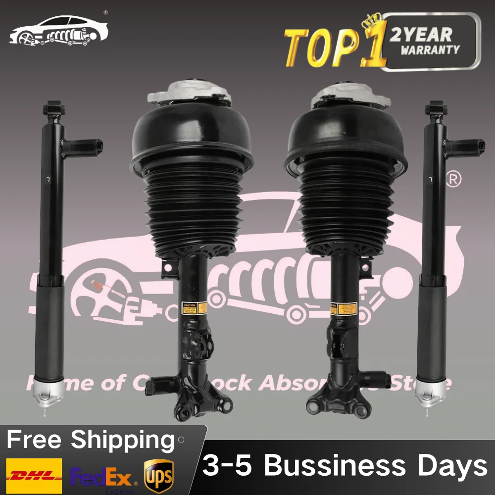 4 pieces Front Rear Left Right Air Suspension Strut ADS For Mercedes Benz C218 CLS-CLASS CLS400 CLS550 RWD 2012-2018 A2183203113